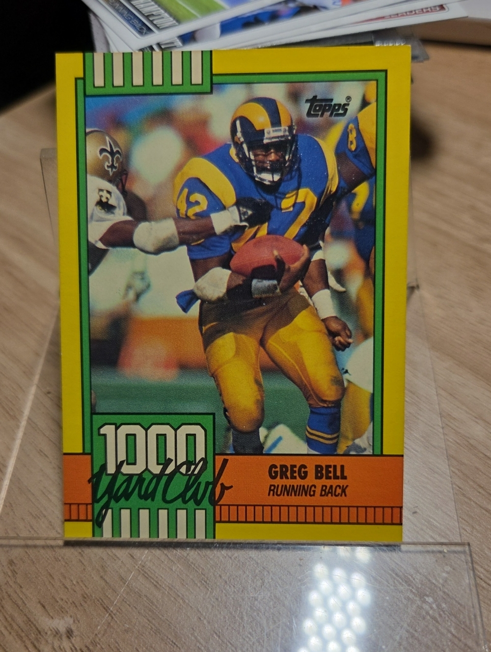 1990 Topps 1000 Yard Club Greg Bell